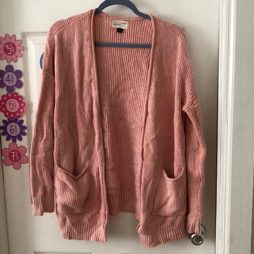 Pink cardigan